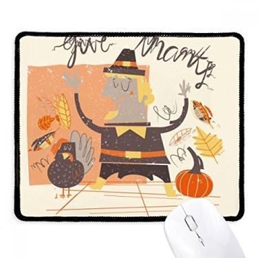 Imagem de Tapete de borracha para jogos com borda costurada para o dia de Ação de Graças