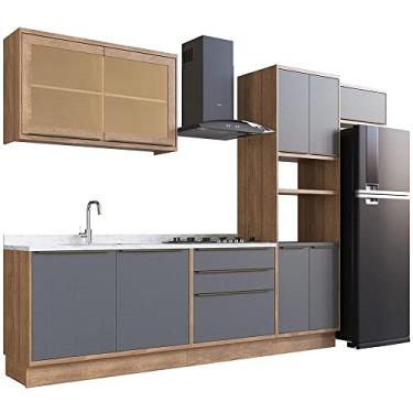 Imagem de Cozinha Modulada Completa Mdf 100% Herval Ten, 6 Peças com Tampa Cooktop, 350 cm