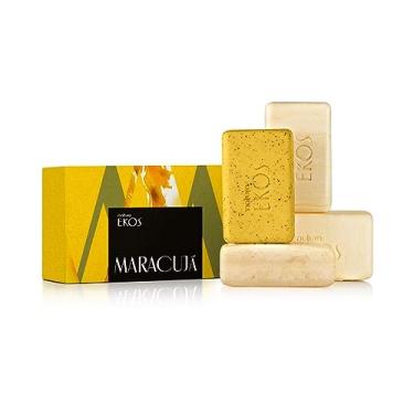 Imagem de Sabonete em Barra Puro Vegetal Cremoso e Esfoliante Ekos Maracujá 4 un x 100g