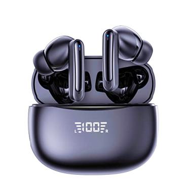 Imagem de Fone de Ouvido intra auricula Esportivo Sem Fio Bluetooth com Caso de Carregamento TWS Estéreo com cancelamento de ruído a8 Azul