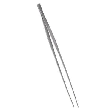 Imagem de 27/38/48cm Long Stainless Steel Aquarium Tank Aquatic Plant Tweezers Tongs Aquascaping Tools Curved/Straight Scissors for Fish Tank Plantscoding/2267 (Size : 48cm Straight Head)