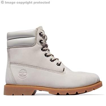 Imagem de Timberland Linden Woods Bota feminina impermeável com cadarço de 15 cm, Nobuck castanho claro, 39