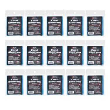 Imagem de Capas para cartão – Pacote com 1500 | Transparente sem ácido, Toploader | Capas de cartas colecionáveis para beisebol, basquete, futebol, hóquei, Pokémon, MTG, etc