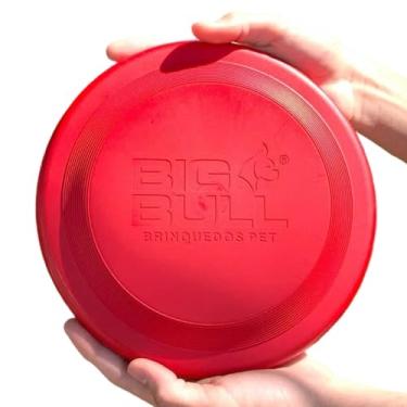 Imagem de Frisbee Pet Brinquedo Cachorro Aerodinâmico Disco Big Bull para Porte Grande (Vermelho)