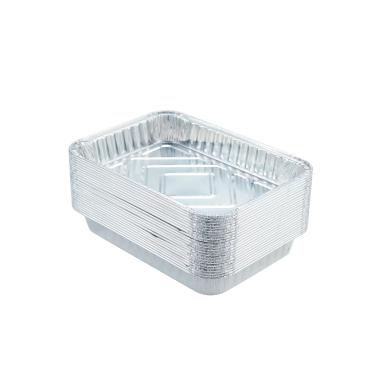 Imagem de Waytiffer Pacote com 20 bandejas de gotejamento de graxa para churrasco de folha de alumínio compatíveis com série Weber Spirit Series, série Genesi, grade a gás Genesi, 21 x 15 cm