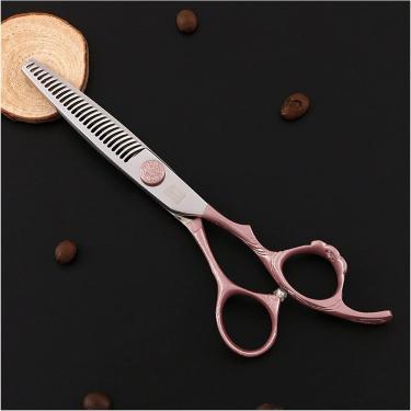 Imagem de Tesoura de corte de cabelo profissional para salão de cabeleireiro, cabelo de borda profissional, tesoura plana, tesoura de texturização para salão de beleza, tesoura de corte de cabelo, ros
