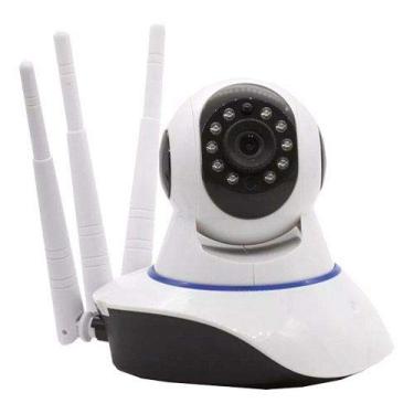 Imagem de Câmera Wi-Fi IP Wireless Sem Fio HD 3 Antenas Infra Vermelho PTZ P2P - KP-CA127