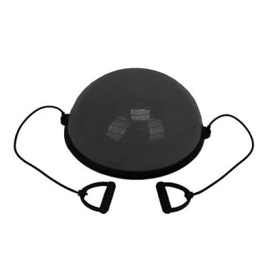 Imagem de Meia Bola Bosu Preta Com Alças Ginástica WCT Fitness