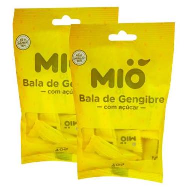 Imagem de Kit 2 Bala de Gengibre Mió 40g