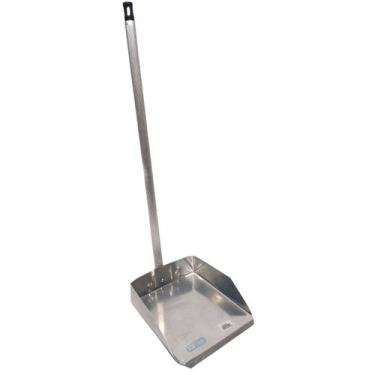Imagem de PA DE LIXO DE ALUMINIO MÉDIA COM CABO DE ALUMÍNIO 65cm COM ROSCA UNIVE