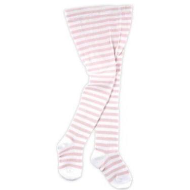 Imagem de Meia calça quentinha listrada branco rosa - luvable friends, 9-18M, Ro