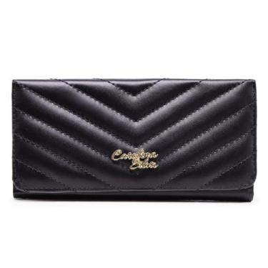 Imagem de Carteira Feminina Lançamento Porta Cartões Bordada Top - Carolina Silv