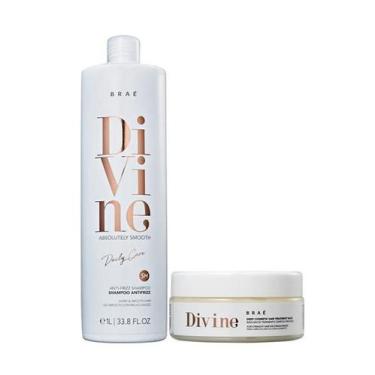 Imagem de Brae Divive Anti-Frizz Shampoo 1L+Mascara 200g - BRAÉ