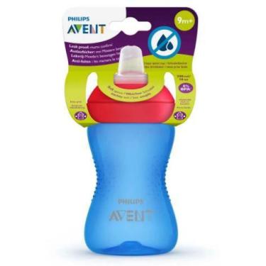 Imagem de Copo de Treinamento Avent SCF802 Azul 300ml - 9m+, 300ml, Azul
