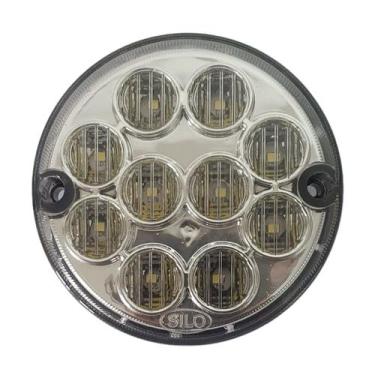 Imagem de Lanterna traseira luz de ré ônibus caminhão 96mm cristal led - SILO, 1