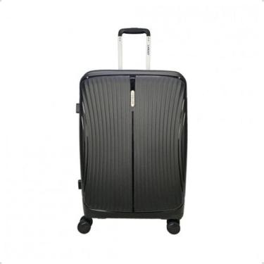 Imagem de Mala Média 23kg Expansível Linha Premium Rodas 360 Tsa - Lansay, Preto