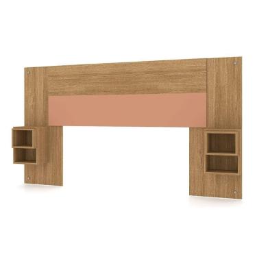 Imagem de Cabeceira Painel Casal Regulável Com Mesas De Apoio Luxo Nature-camarim - Pallazio