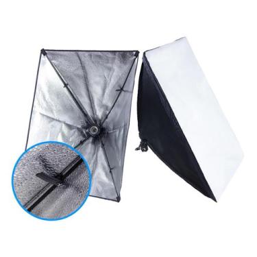 Imagem de Sombrinha Softbox p/ Iluminação estúdio fotográfico 50x70cm - Save Sho