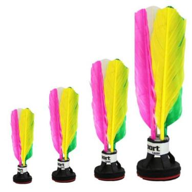 Imagem de Kit 3 Peteca Profissional Colorida Brincadeira Esporte Diversão - LMG 