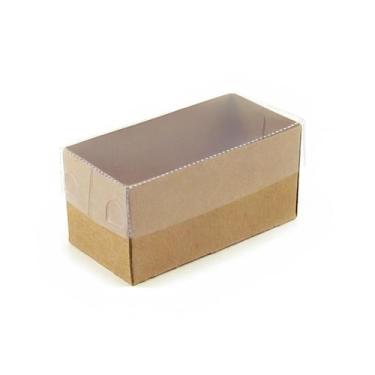 Imagem de Caixa Transparente de Acetato Kraft - Ref.CH-11 - 8X4X3 - 20 unidades 