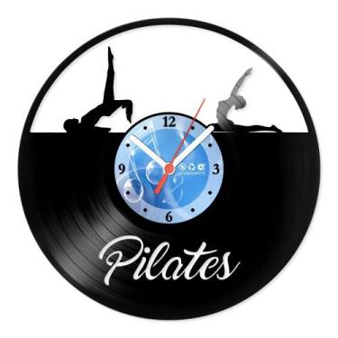 Imagem de Relógio De Parede Disco Vinil Esportes - Pilates - VES-006 - Modernart
