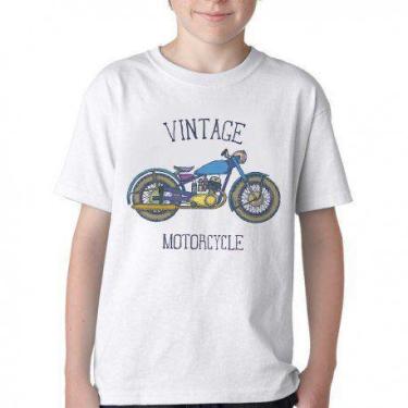 Imagem de Camiseta Infantil ou adulto Moto Vintage Blusa Criança todos tamanhos 