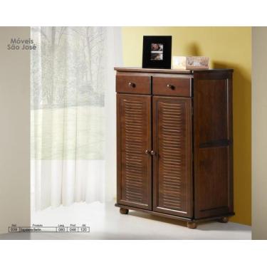 Imagem de COMODA MADEIRA MACICA 2 PORTAS E 2 GAVETAS MARCA TORNEADO SAO JOSE  Re