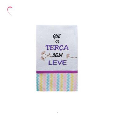 Imagem de Pano De Prato Bordado Dias da Semana Semaninha 100% Algodão - Autoesti