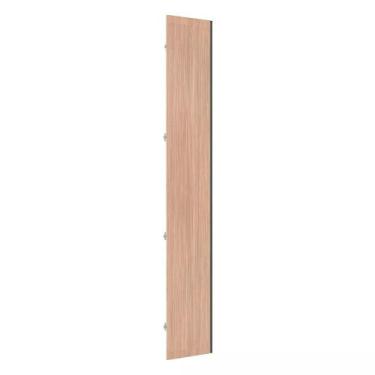 Imagem de Porta Closet para Roupeiro de Canto Reto com Puxador Perfil Champagne 