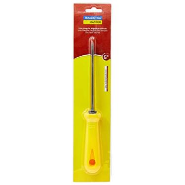 Imagem de Tramontina 41700305, Lima para Serrote 5, Corpo em Aço Alto Carbono, Cabo Injetado, Denteado Murço Simples, Amarelo