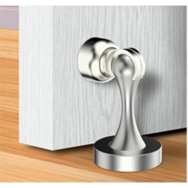 Imagem de Trava Portas Magnético de Inox Piso Soprano - Alumínios Cometa 