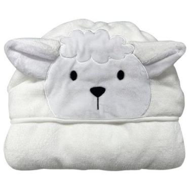 Imagem de Toalha Bebe Power Sec Animada Ovelha - LAÇO BEBE, Branco