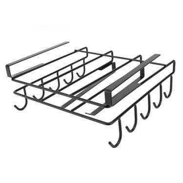 Imagem de Topincn Pendurado Rack de Tábua de Cortar, Aço Carbono Sob o Suporte do Armário Placa de Corte Rack de Armazenamento, Tampas de Pote Organização Ferramenta de Cozinha