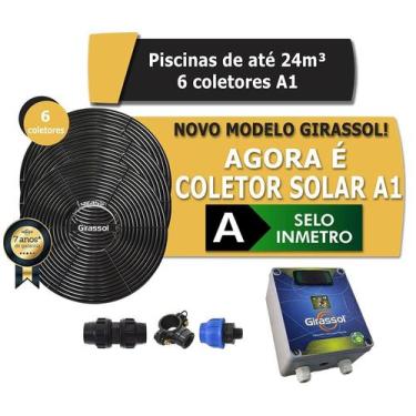 Imagem de Aquecedor Solar Piscina 24.000l 6xa1 Painel G600 Girassol A1 - Panozon