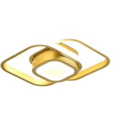 Imagem de Luminária De Teto Plafon Led Lustre para Corredor Sala Quarto Cozinha(GW09 (30X30X6CM),1 Unidade)