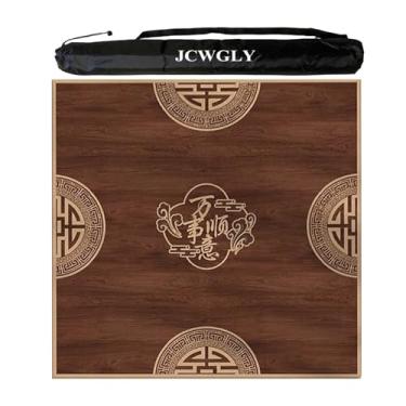 Imagem de Tapete De Veludo Cristal Antiderrapante Para Mesa, Capa De Mesa Com Redução De Ruído Silenciosa Para Sala De Xadrez Em Casa, Cartas De Pôquer, Jogos De Tabuleiro, Com Bolsa De Transporte(Coffee 3,80cm