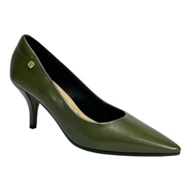 Imagem de Sapato Santinelli Scarpin Salto Fino 1608-001 Verde Sonora