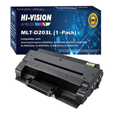 Imagem de Cartucho de toner laser de alto rendimento compatível com HI-Vision MLT-D203L / XAA para Samsung ProXpress M3320ND, M3370FD, SL-M3820DW, M3870FW, M4020ND, M4070FR impressora (203L, preto 1 pacote)