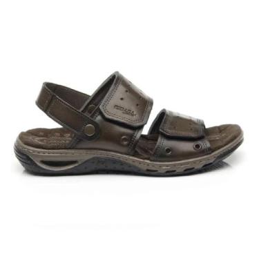 Imagem de Sandália Masculina Pegada Em Couro Cravo 131668-03, Cravo, 40