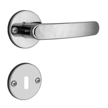 Imagem de Fechadura Quarto Casa Porta Madeira Inox