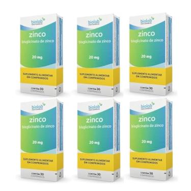 Imagem de Kit 6 Suplemento Zinco 20mg 30 Comprimidos