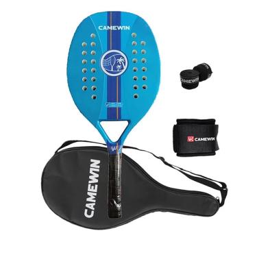 Imagem de Raquete de tênis de padel CAMEWIN em fibra de carbono 18k 360g + 10g