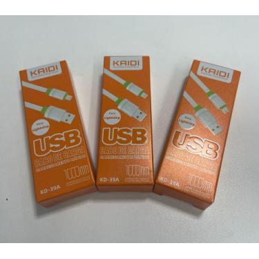 Imagem de KIT 3 Cabos USB Kaidi Kd-39a Lightning