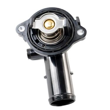 Imagem de Caixa de termostato compatível com Maserati Ghibli 2014-2022 3.0L, Maserati Levante 2017-2022 3.0L, Maserati Quattroporte 3.0L V6 2014-2022 Substituição para 323056, 330424