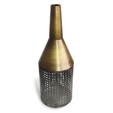 Imagem de Vaso em Metal Base Aramado Decorativo 46x16cm