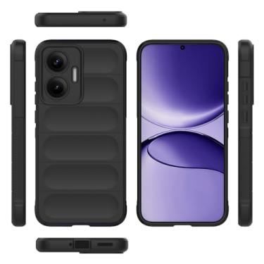 Imagem de Elubugod Capa compatível com Xiaomi Poco F7 5G, compatível com Xiaomi Redmi Turbo 4 Pro 5G 25053RT47C Capa protetora de silicone macio TPU preta