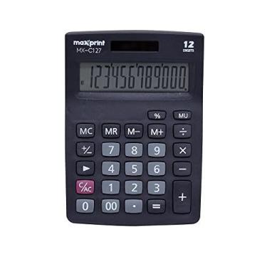 Imagem de Calculadora De Mesa 12 Dig Mx-C127 Preto - MAXPRINT
