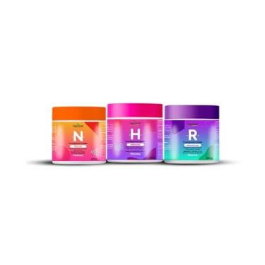 Imagem de Cronograma de tratamento capilar 3x500g mascaras de hidratação,nutrição e reconstrução capilar