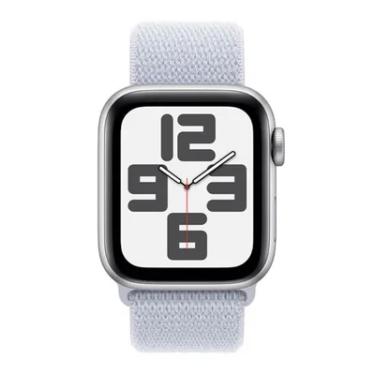 Imagem de Apple Watch Se (gen 2) 40 Mm  Silver Al Blue Cloud Sport Loop Gps - Mxee3ll/a