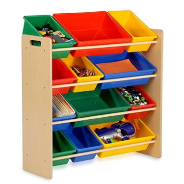 Imagem de Honey-Can-Do Organizador de brinquedos e caixas de armazenamento infantis, natural/primário